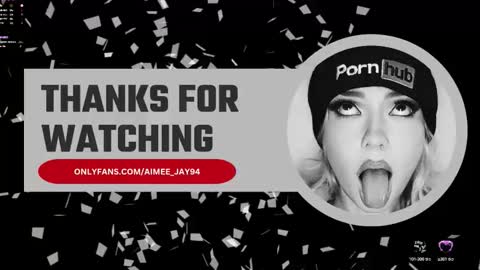 Aimee Jay online show from September 10, 2025, 8:25 am