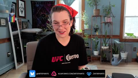 Snapshot of artiepaints chatting on February 6, 2025, 5:40 pm Artie Paints online show from February 6, 2025, 5:40 pm