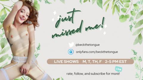 Beck the tongue online show from January 23, 2025, 3:05 am