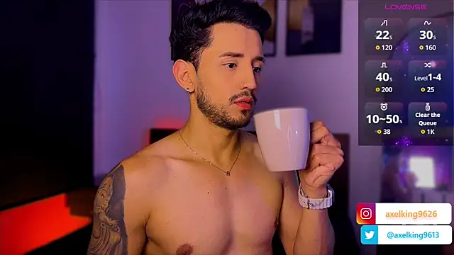 AxelKing1326 online show from February 26, 2026, 10:20 pm