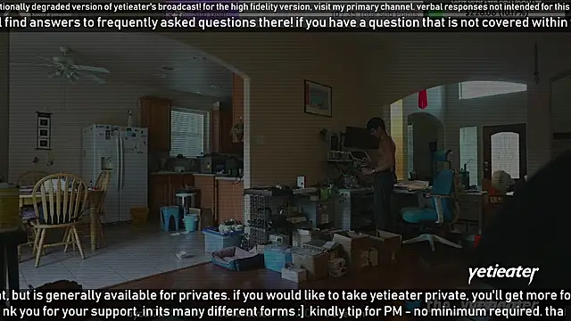 Snapshot of yetieater chatting on January 1, 2025, 11:07 pm yetieater online show from January 1, 2025, 11:07 pm