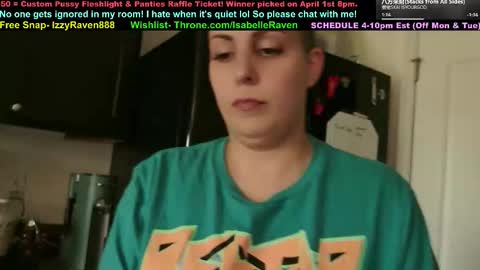 IsabelleRaven online show from March 19, 2026, 9:30 pm