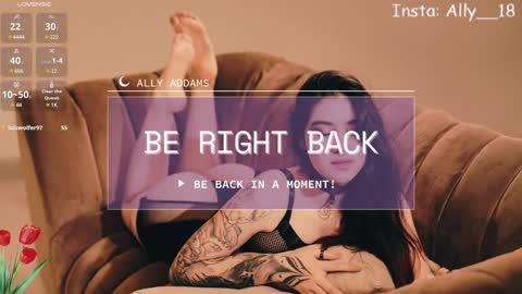 Snapshot of ally_addams chatting on January 14, 2025, 6:34 am Ally online show from January 14, 2025, 6:34 am