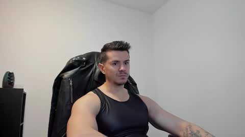 Snapshot of alphagodleatherking92 chatting on October 3, 2025, 8:22 am LeatherMaster online show from October 3, 2025, 8:22 am