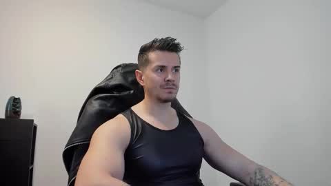 Snapshot of alphagodleatherking92 chatting on October 23, 2025, 7:29 am LeatherMaster online show from October 23, 2025, 7:29 am