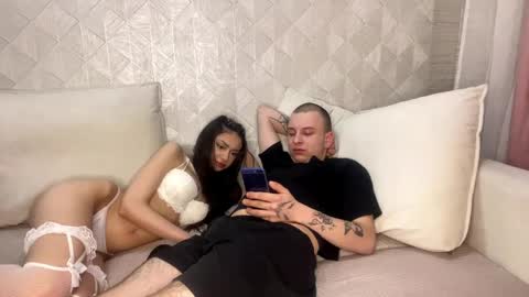 Snapshot of charmsexycouple chatting on April 18, 2026, 7:07 pm Vin and Katie online show from April 18, 2026, 7:07 pm