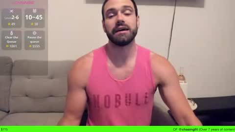 Snapshot of chasemason20 chatting on July 8, 2026, 11:20 pm Onlyfans chasingfit Instagram the arguer Twitter chasingfitOF online show from July 8, 2026, 11:20 pm