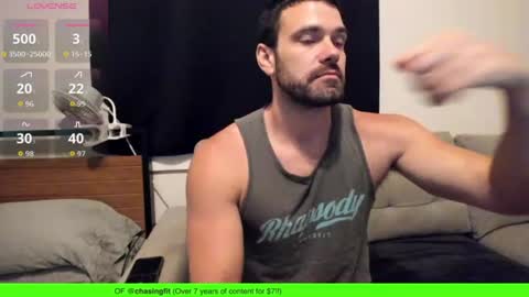 Snapshot of chasemason20 chatting on July 24, 2026, 9:24 pm Onlyfans chasingfit Instagram the arguer Twitter chasingfitOF online show from July 24, 2026, 9:24 pm