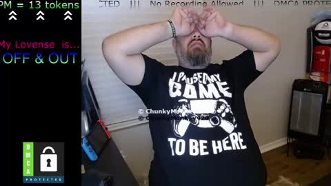 Snapshot of chunkymonkey420 chatting on March 1, 2025, 3:43 am Spencer Smokey Bear online show from March 1, 2025, 3:43 am