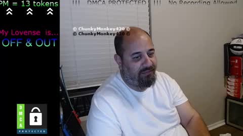 Snapshot of chunkymonkey420 chatting on March 5, 2025, 8:32 am Spencer Smokey Bear online show from March 5, 2025, 8:32 am