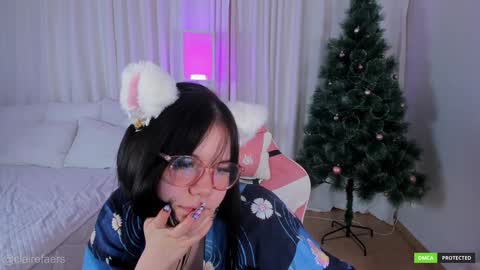 Snapshot of clairefaers chatting on December 7, 2024, 12:45 pm Claire Faers online show from December 7, 2024, 12:45 pm