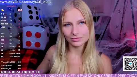 Snapshot of crystal_blond chatting on October 11, 2025, 7:56 pm Crystal online show from October 11, 2025, 7:56 pm