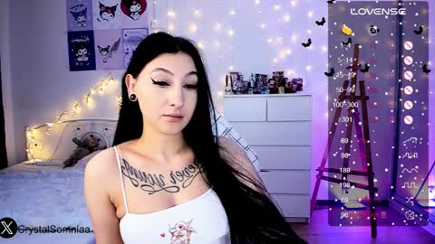 Snapshot of crystalsomnia chatting on February 12, 2025, 12:16 am Sasha Make me moan with patterns good music here online show from February 12, 2025, 12:16 am