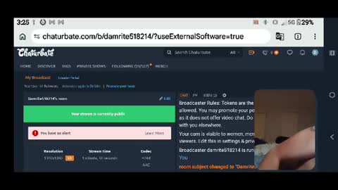Damrite online show from July 27, 2026, 7:26 am