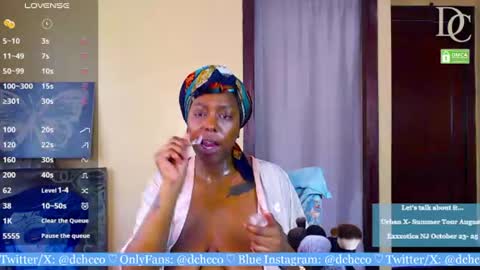 Snapshot of dchcco chatting on July 2, 2026, 6:47 pm Duchess Coco - Coco Puffs online show from July 2, 2026, 6:47 pm
