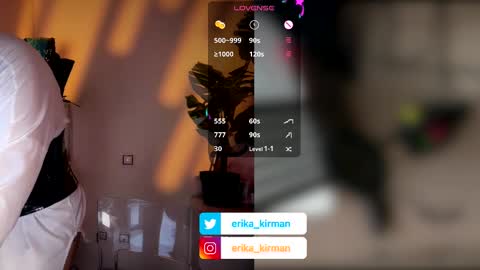 Snapshot of erika_kirman chatting on March 27, 2026, 10:26 am Erika online show from March 27, 2026, 10:26 am