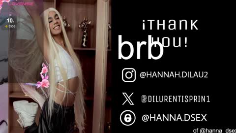hannah dilau  online show from April 29, 2026, 5:30 pm