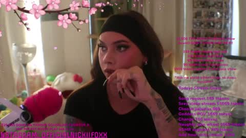 Snapshot of itsnickibabyy chatting on August 8, 2026, 2:57 am Nicki Foxx online show from August 8, 2026, 2:57 am