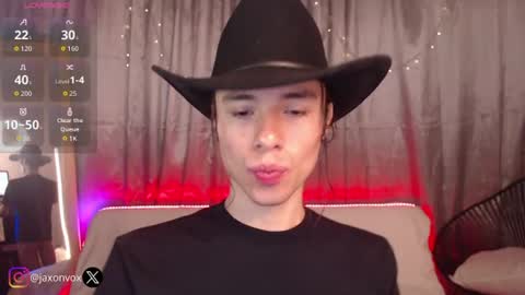 Snapshot of j_a_x_x_x_o_n chatting on July 20, 2026, 12:07 pm Hey im Jaxxxon check my info online show from July 20, 2026, 12:07 pm