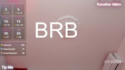 Snapshot of karoline_marin chatting on December 31, 2024, 4:57 pm Karoline online show from December 31, 2024, 4:57 pm