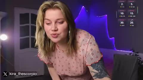 Snapshot of kira_citro chatting on November 23, 2025, 12:54 am Kira NEXT STREAM December 4 5pm CET 11am EST online show from November 23, 2025, 12:54 am
