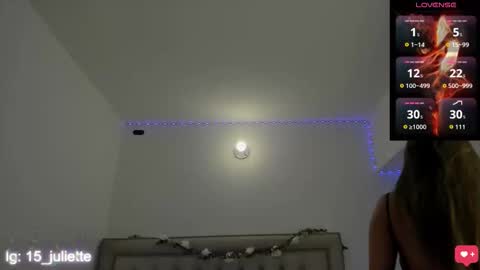 Juliette online show from March 15, 2026, 4:46 pm