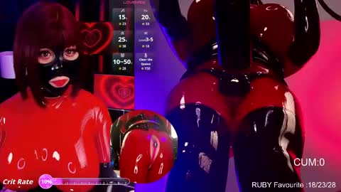 Snapshot of latexrubydoll chatting on March 24, 2026, 2:05 am Latex Ruby online show from March 24, 2026, 2:05 am