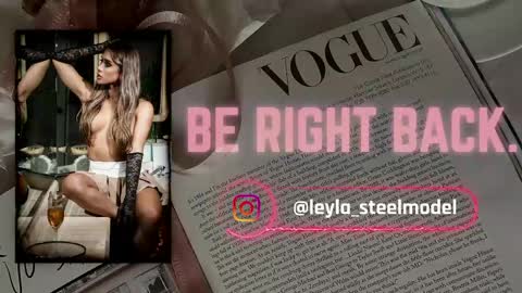 Snapshot of leyla_steel chatting on June 5, 2026, 3:29 pm INSTA leylasteel model online show from June 5, 2026, 3:29 pm