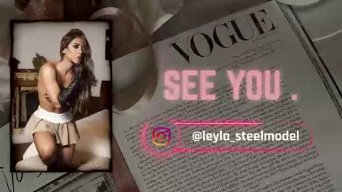 Snapshot of leyla_steel chatting on June 17, 2026, 5:25 pm INSTA leylasteel model online show from June 17, 2026, 5:25 pm