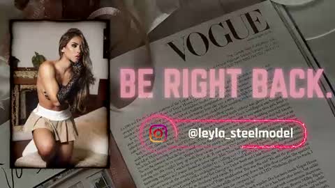 Snapshot of leyla_steel chatting on June 20, 2026, 12:08 pm INSTA leylasteel model online show from June 20, 2026, 12:08 pm