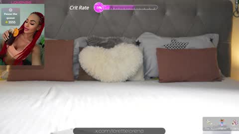 Snapshot of lorettelorenaa chatting on February 23, 2025, 8:11 pm LoretteLorena online show from February 23, 2025, 8:11 pm