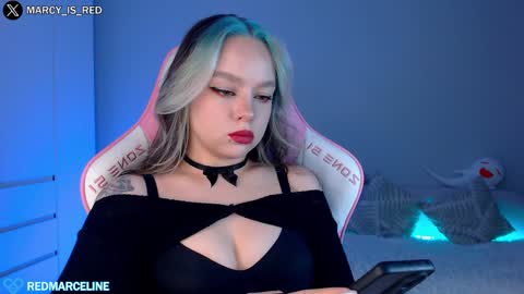 Snapshot of marceline_red chatting on January 25, 2025, 4:03 pm Lady Marceline online show from January 25, 2025, 4:03 pm