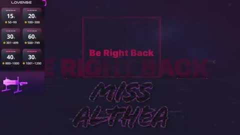 Snapshot of missalthea chatting on October 21, 2025, 10:21 pm Althe online show from October 21, 2025, 10:21 pm