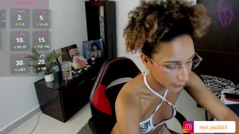Snapshot of mulata_ch chatting on December 27, 2024, 11:31 pm HEY GUYS IF YOU LIKE SEXY SHOW YOU ARE IN THE CORRECT PLACE CU WENESDAY PVT OPEN TRANSMISSION TIME 5 PM - 10 PM COLOMBIA online show from December 27, 2024, 11:31 pm