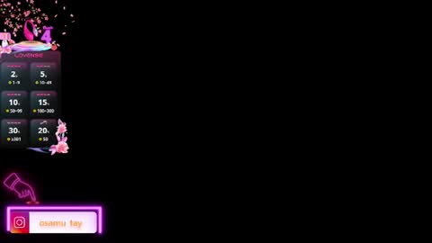 osamu_tay online show from June 30, 2026, 3:07 am