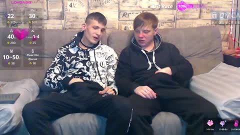 Max tall dark-haired guy with tattoos and Phil blond-haired online show from March 30, 2026, 1:50 am