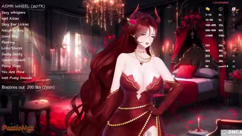 Snapshot of passionyx chatting on January 30, 2025, 2:38 am Succubus Nyx online show from January 30, 2025, 2:38 am