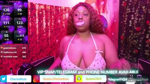 Queen Cherise Roze online show from March 9, 2025, 5:44 am