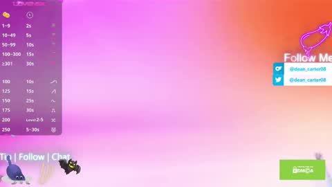 Dean Carter online show from September 21, 2025, 10:55 pm