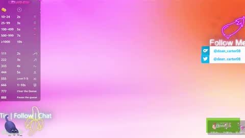 Dean Carter online show from October 7, 2025, 10:51 pm