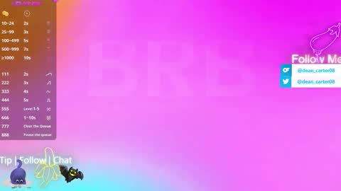 Dean Carter online show from March 17, 2026, 10:02 pm