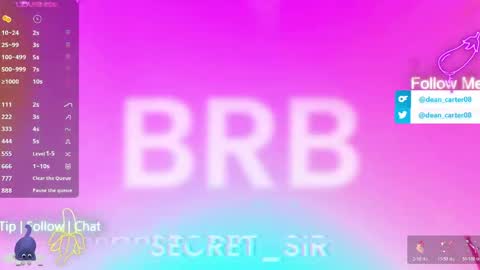 Dean Carter online show from April 13, 2026, 10:04 pm