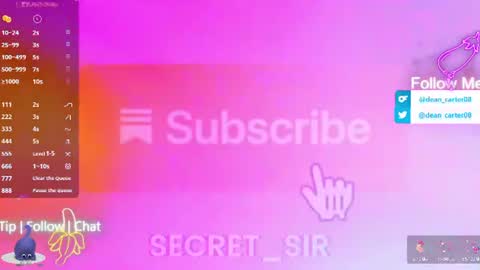 Dean Carter online show from July 3, 2026, 10:16 pm