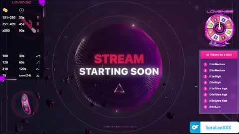 SeraLeeXXX online show from April 13, 2026, 5:40 pm