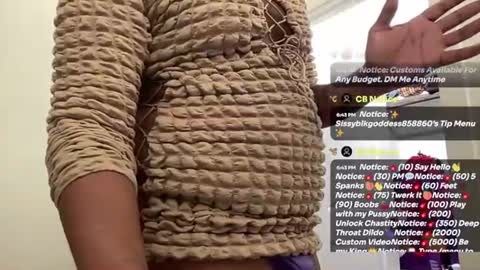 Snapshot of sissyblkgoddess858860 chatting on July 16, 2026, 11:44 pm Sissyblkgoddess online show from July 16, 2026, 11:44 pm