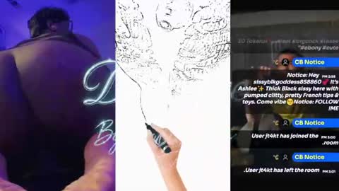 Snapshot of sissyblkgoddess858860 chatting on July 19, 2026, 8:01 pm Sissyblkgoddess online show from July 19, 2026, 8:01 pm