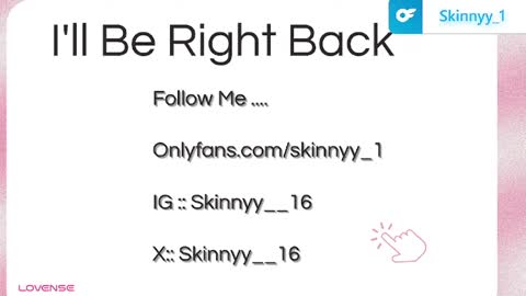 Skinnyy   online show from June 5, 2026, 9:04 am