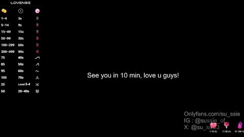 su_ssie online show from November 6, 2025, 12:11 am