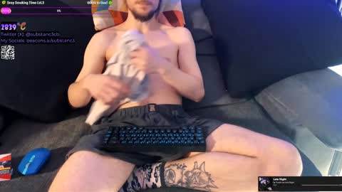 Snapshot of substanc3 chatting on February 8, 2025, 9:13 am Im Substanc3 online show from February 8, 2025, 9:13 am