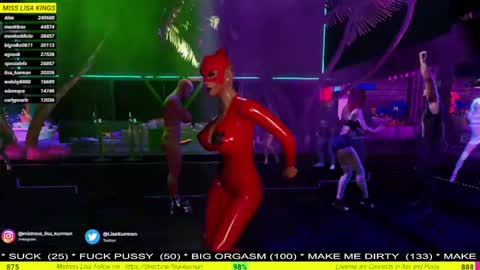  MISTRESS LISA  FIRST 3DXCHAT CAMGIRL   3dxchat anime gaming mistress domina online show from January 6, 2025, 8:18 pm